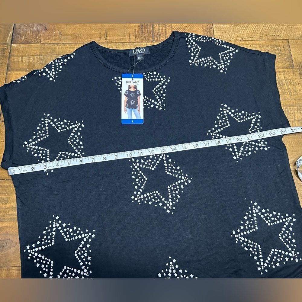 Buffalo Women’s French Terry Short Sleeve Top - Picture 10 of 12